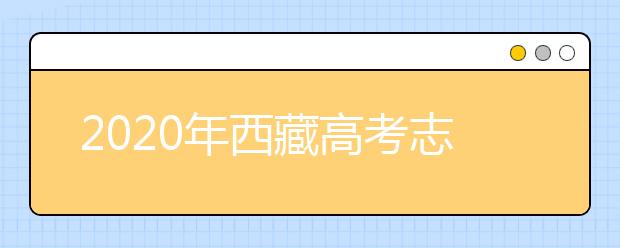 2020年西藏高考志愿填報方式公布