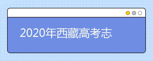 2020年西藏高考志愿填報入口公布