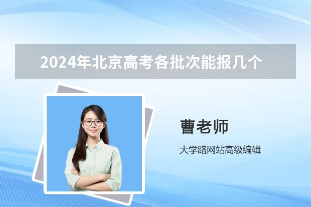 2024年北京高考各批次能報幾個志愿